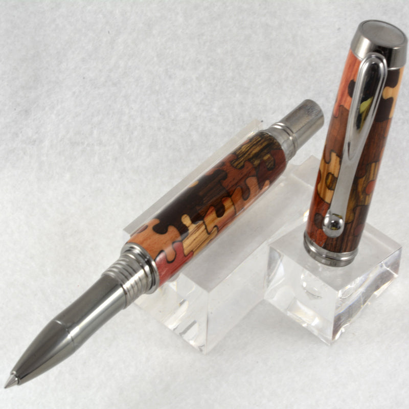 Inlay Puzzle Venetian Rollerball or Fountain Pen