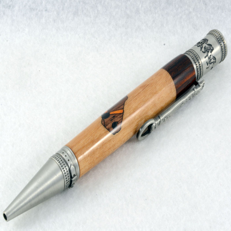 Inlay Horse Ballpoint Twist Pen