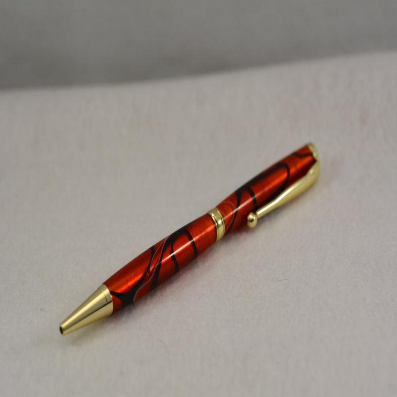 Slimline Red Acrylic Ballpoint Pen